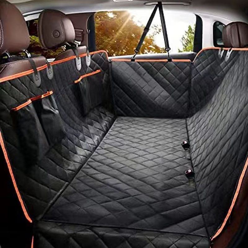Waterproof Car Back Seat & Trunk Cover Scratch-proof with View Mesh