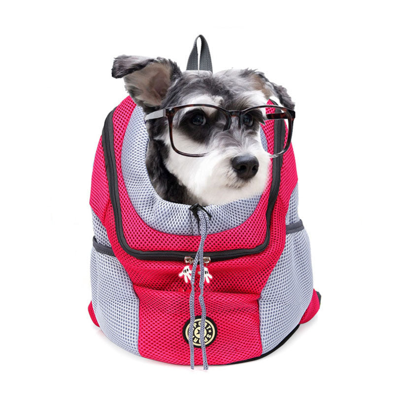 Pet Backpack Double Shoulder Carrier For Hiking, Camping