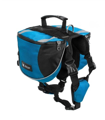 Pet Harness with Large Side Storage Pockets for Outdoor, Travel, Camping, Hiking
