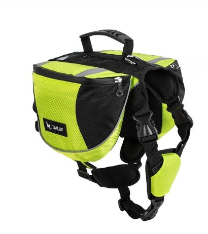 Pet Harness with Large Side Storage Pockets for Outdoor, Travel, Camping, Hiking