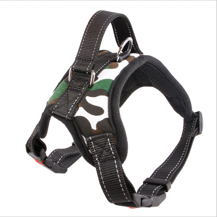 Reflective Dog Harness, Durable Adjustable Chest Vest, Walking Handle
