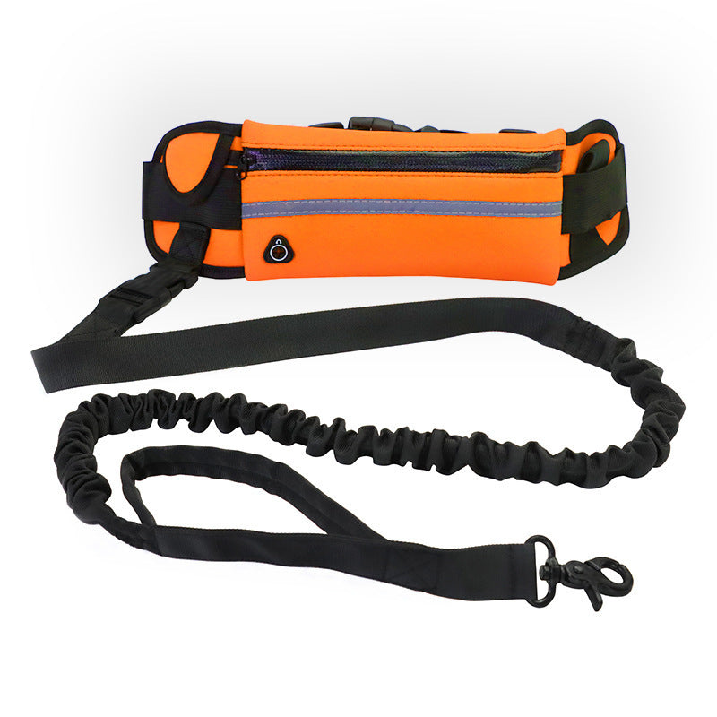 Hands Free with Shock Absorbing Bungee Leash, Belt Phone Pocket, Water Bottle Holder