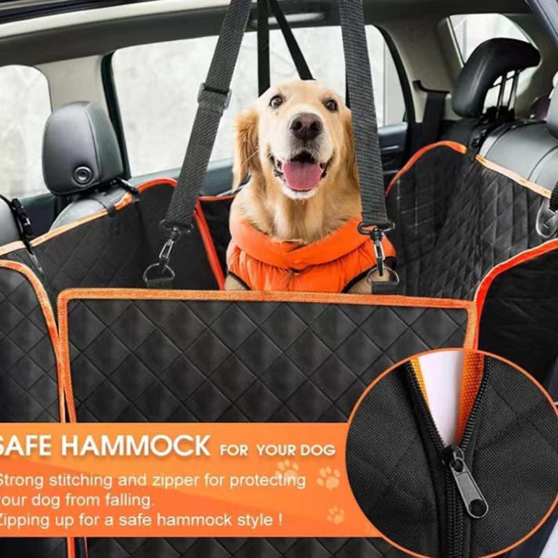 Waterproof Car Back Seat & Trunk Cover Scratch-proof with View Mesh