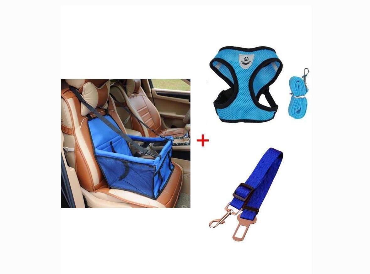 Combo Luxury Pet Safety Car Seat and Harness & Leash Set