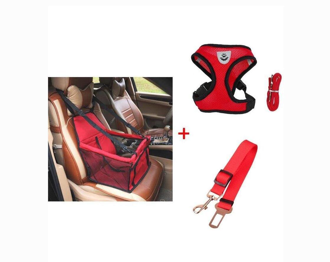 Combo Luxury Pet Safety Car Seat and Harness & Leash Set