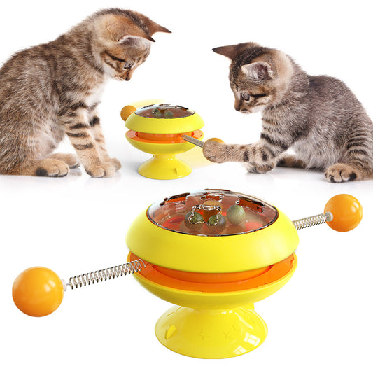 Interactive Training & Rotatable Cat Toys with Catnip