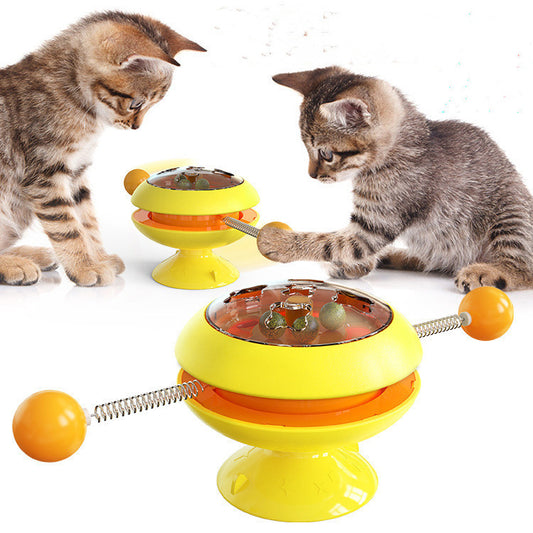 Interactive Training & Rotatable Cat Toys with Catnip