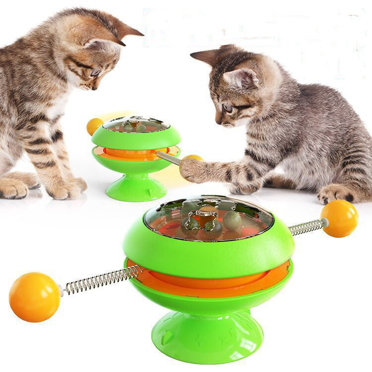 Interactive Training & Rotatable Cat Toys with Catnip