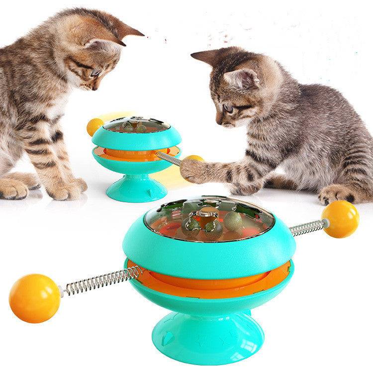 Interactive Training & Rotatable Cat Toys with Catnip