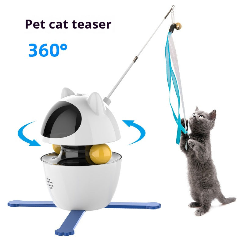 Interactive Cat Toys Automatic Funny Stick Self-Hi Elastic Rope