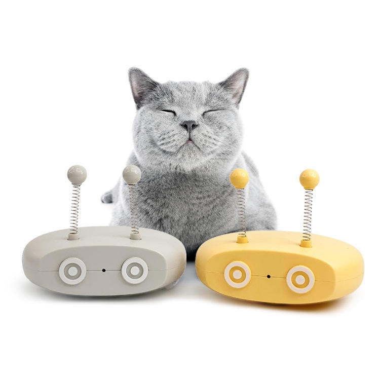 Interactive Cat Toys Teasing Robot Laser Automatic Steering Walking Sticks