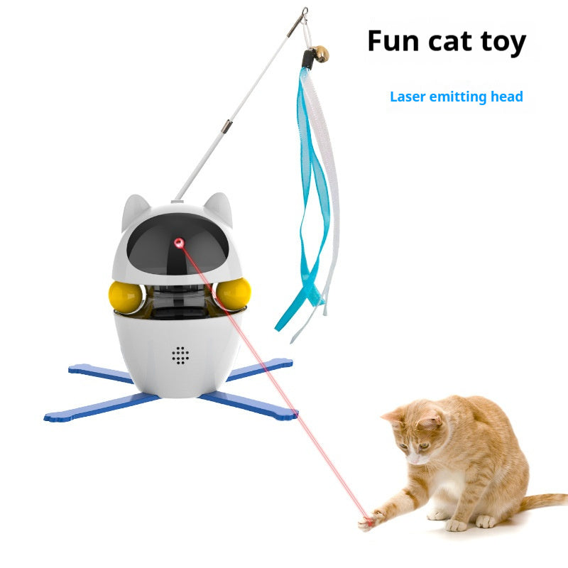 Interactive Cat Toys Automatic Funny Stick Self-Hi Elastic Rope