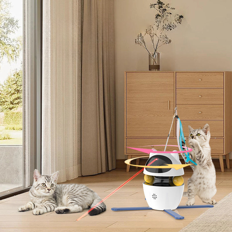 Interactive Cat Toys Automatic Funny Stick Self-Hi Elastic Rope